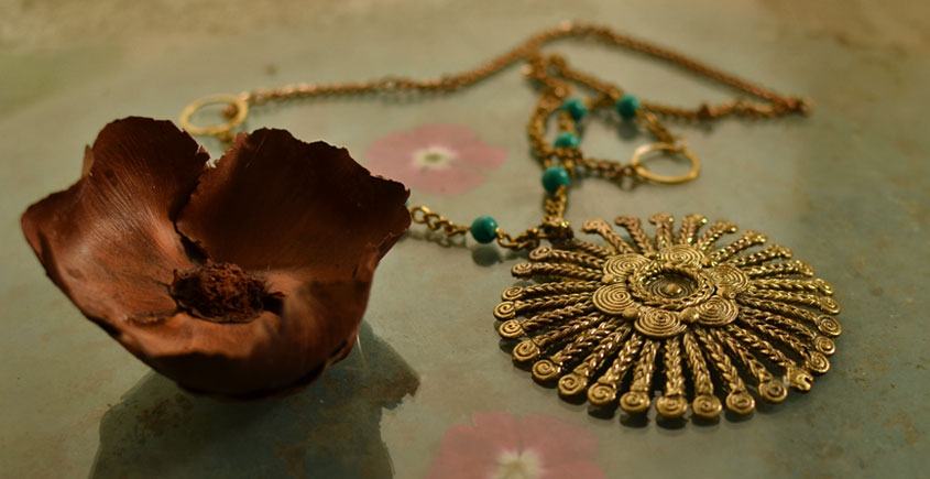 प्रभा ✺ Brass Necklace { 9 }